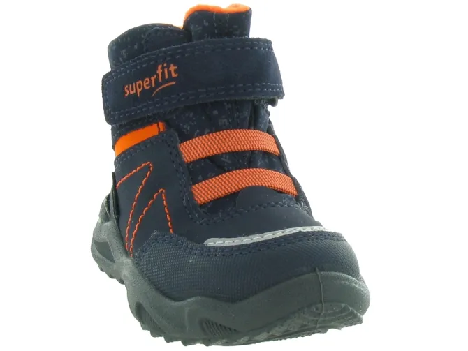 apres ski bottes fourrees - - bebe garcon - Nubuck - Bleu - Superfit