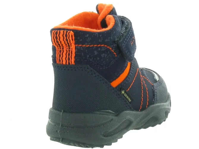 apres ski bottes fourrees - - bebe garcon - Nubuck - Bleu - Superfit