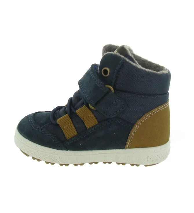 apres ski bottes fourrees - - bebe garcon - Nubuck - Bleu Marine - Primigi