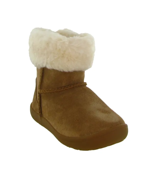 apres ski bottes fourrees - - bebe fille - Nubuck - Marron - Ugg australia