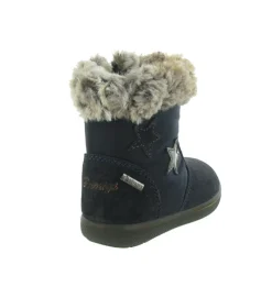 apres ski bottes fourrees - - bebe fille - Nubuck - Bleu - Primigi
