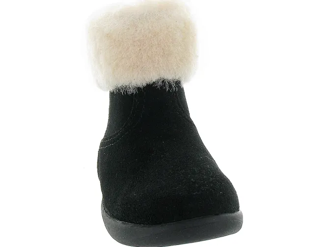 apres ski bottes fourrees - - bebe fille - Nubuck - Noir - Ugg australia