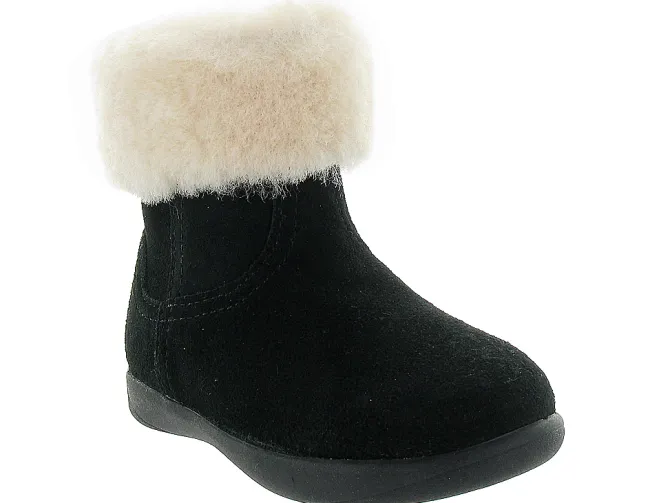 apres ski bottes fourrees - - bebe fille - Nubuck - Noir - Ugg australia