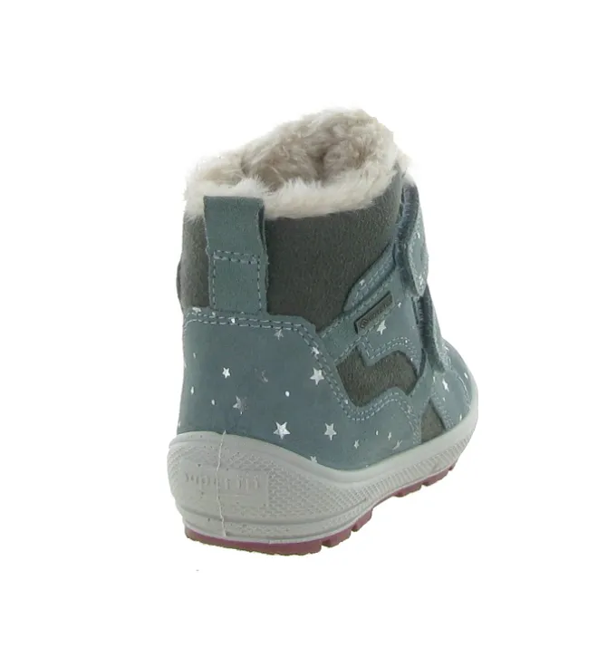 apres ski bottes fourrees - - bebe fille - Cuir - Bleu - Superfit