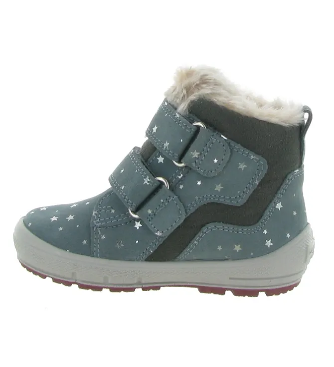 apres ski bottes fourrees - - bebe fille - Cuir - Bleu - Superfit