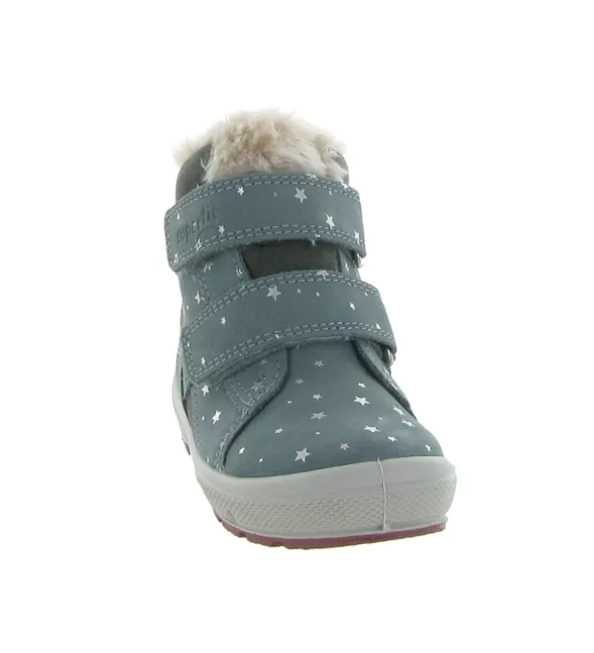 apres ski bottes fourrees - - bebe fille - Cuir - Bleu - Superfit