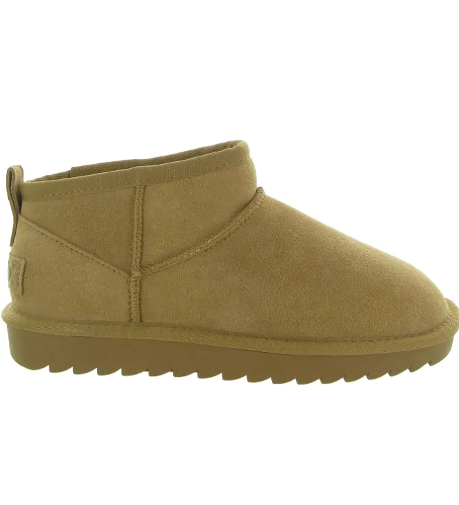 apres ski bottes fourrees - Bottine chaude - femme - Nubuck - Beige - Colors of california