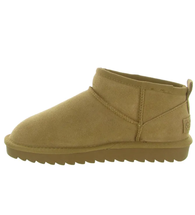 apres ski bottes fourrees - Bottine chaude - femme - Nubuck - Beige - Colors of california