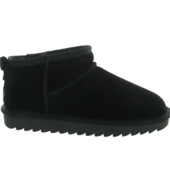 apres ski bottes fourrees - Bottine chaude - femme - Nubuck - Noir - Colors of california