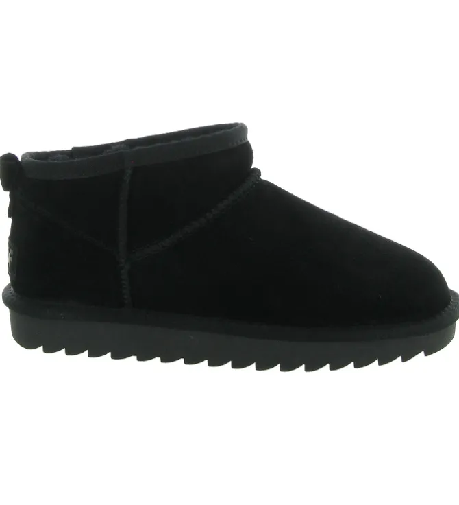 apres ski bottes fourrees - Bottine chaude - femme - Nubuck - Noir - Colors of california