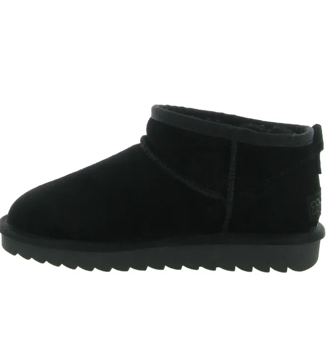 apres ski bottes fourrees - Bottine chaude - femme - Nubuck - Noir - Colors of california