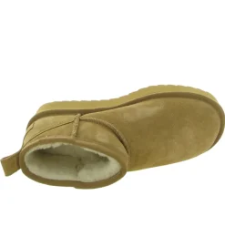 apres ski bottes fourrees - Bottine chaude - femme - Nubuck - Chestnut - Colors of california