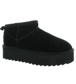 apres ski bottes fourrees - Bottine chaude - femme - Nubuck - Noir - Colors of california