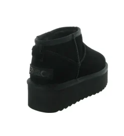 apres ski bottes fourrees - Bottine chaude - femme - Nubuck - Noir - Colors of california