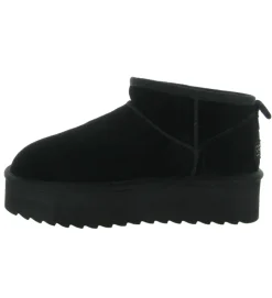 apres ski bottes fourrees - Bottine chaude - femme - Nubuck - Noir - Colors of california
