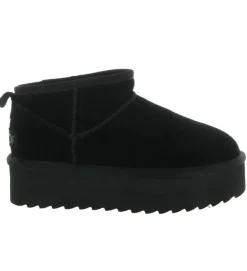 apres ski bottes fourrees - Bottine chaude - femme - Nubuck - Noir - Colors of california