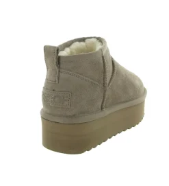 apres ski bottes fourrees - Bottine chaude - femme - Nubuck - Taupe - Colors of california