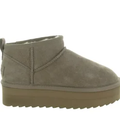 apres ski bottes fourrees - Bottine chaude - femme - Nubuck - Taupe - Colors of california