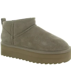 apres ski bottes fourrees - Bottine chaude - femme - Nubuck - Taupe - Colors of california