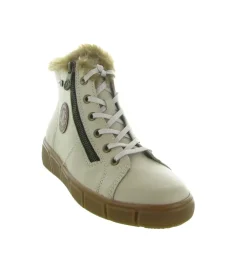 apres ski bottes fourrees - Botte de neige - femme - Cuir - Beige - Remonte