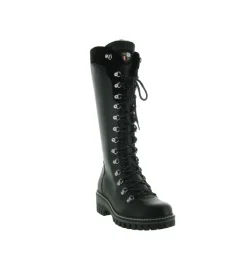apres ski bottes fourrees - Botte de neige - femme - Cuir - Noir - New italia shoes