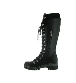 apres ski bottes fourrees - Botte de neige - femme - Cuir - Noir - New italia shoes