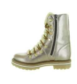apres ski bottes fourrees - Botte de neige - femme - Cuir - Or - La thuile