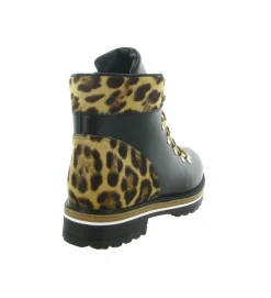 apres ski bottes fourrees - Botte de neige - femme - Cuir - Léopard - La thuile