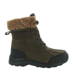 apres ski bottes fourrees - Botte de neige - femme - Cuir - Marron - Ugg australia