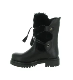 apres ski bottes fourrees - Botte de neige - femme - Cuir - Noir - Armando