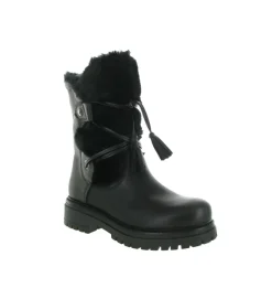 apres ski bottes fourrees - Botte de neige - femme - Cuir - Noir - Armando