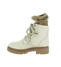 apres ski bottes fourrees - Botte de neige - femme - Cuir - Blanc - Armando