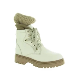 apres ski bottes fourrees - Botte de neige - femme - Cuir - Blanc - Armando