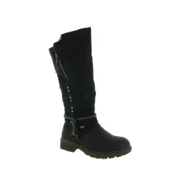 apres ski bottes fourrees - Botte de neige - femme - Synthétique - Noir - Rieker