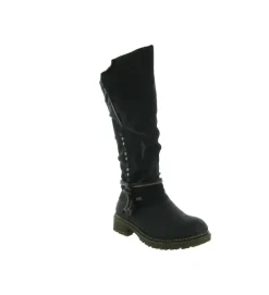 apres ski bottes fourrees - Botte de neige - femme - Synthétique - Noir - Rieker
