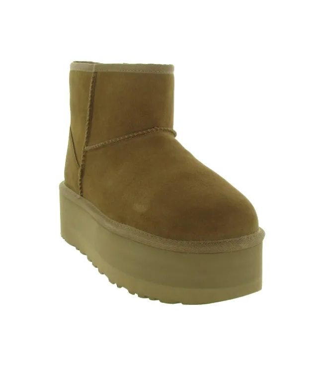 apres ski bottes fourrees - Bottine chaude - femme - Nubuck - Chestnut - Ugg australia
