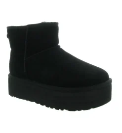 apres ski bottes fourrees - Bottine chaude - femme - Nubuck - Noir - Ugg australia