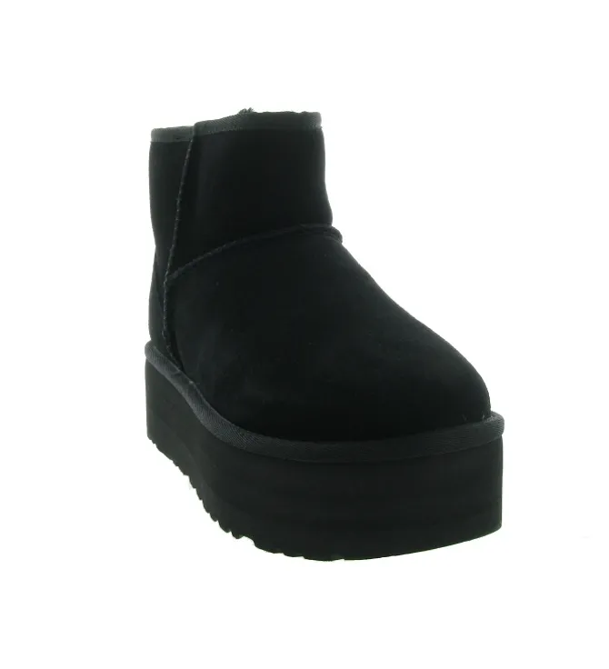 apres ski bottes fourrees - Bottine chaude - femme - Nubuck - Noir - Ugg australia