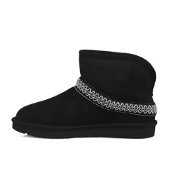 apres ski bottes fourrees - Bottine chaude - femme - Nubuck - Noir - Ugg australia