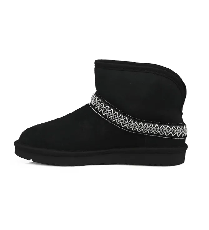 apres ski bottes fourrees - Bottine chaude - femme - Nubuck - Noir - Ugg australia