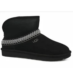apres ski bottes fourrees - Bottine chaude - femme - Nubuck - Noir - Ugg australia