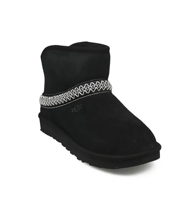apres ski bottes fourrees - Bottine chaude - femme - Nubuck - Noir - Ugg australia