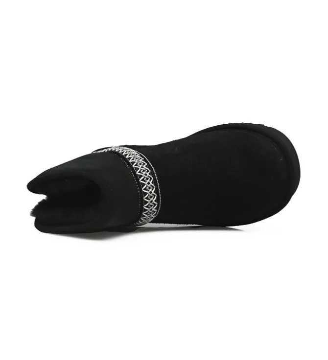 apres ski bottes fourrees - Bottine chaude - femme - Nubuck - Noir - Ugg australia