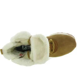 apres ski bottes fourrees - Botte de neige - femme - Cuir - Camel - Rieker r evolution