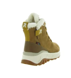 apres ski bottes fourrees - Botte de neige - femme - Cuir - Camel - Rieker r evolution