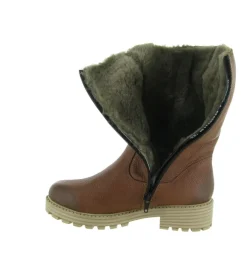 apres ski bottes fourrees - Botte de neige - femme - Cuir - Marron - Remonte