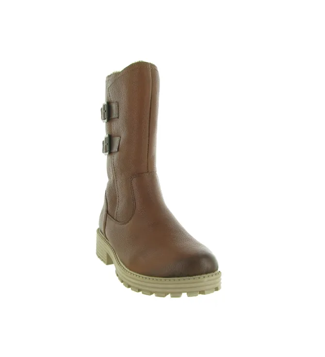 apres ski bottes fourrees - Botte de neige - femme - Cuir - Marron - Remonte