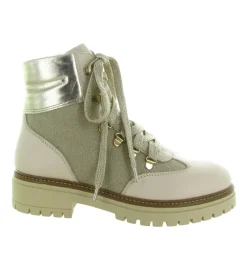 apres ski bottes fourrees - Bottine chaude - femme - Cuir - Beige - Armando