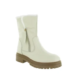 apres ski bottes fourrees - Botte de neige - femme - Cuir - Blanc - Armando