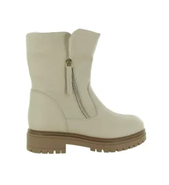 apres ski bottes fourrees - Botte de neige - femme - Cuir - Beige - Armando